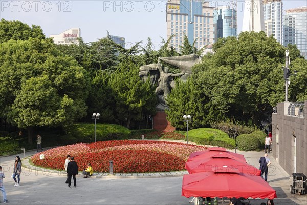 Park with communist monument