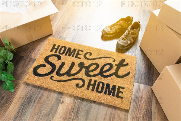 Home sweet home welcome mat