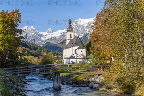 Parish church St. Sebastian with Ramsauer Ache