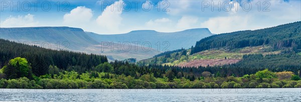 Panorama on Pen y Fan from Pontsticill Reservoir