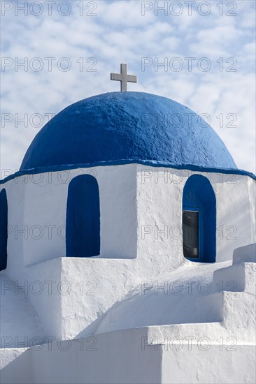 Blue and White Greek Orthodox Church Agios Nikolaos