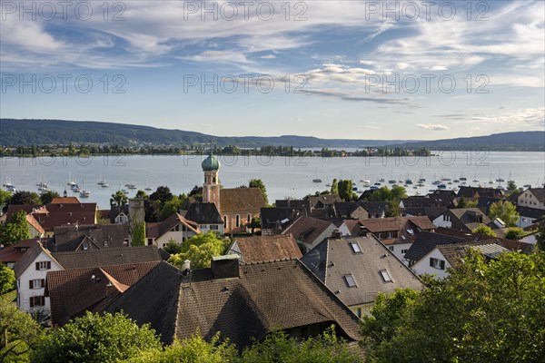 View of the Lake Constance municipality Allensbach at Lake Constance
