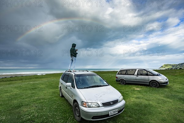 Rainbow at beach