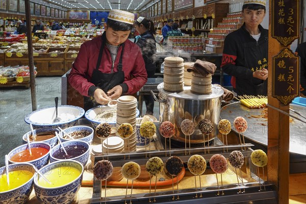 Street food stalls