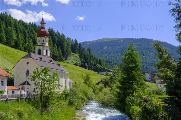 River Sill and parish church of the Visitation of the Virgin Mary