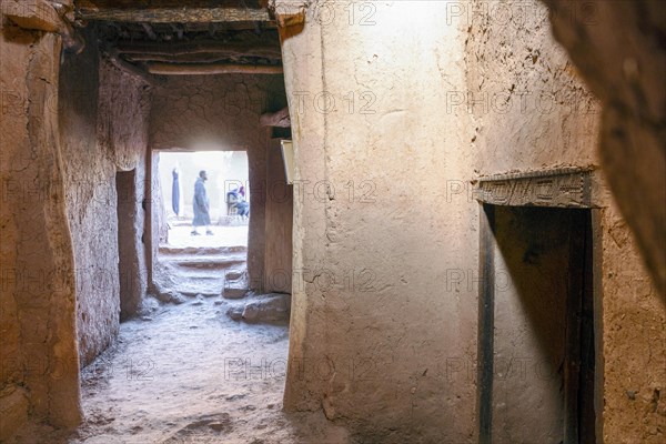 Inside kashba in clay town Ait Ben Haddou