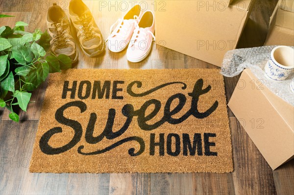 Home sweet home welcome mat