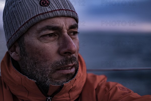 Single-handed sailor on the North Sea