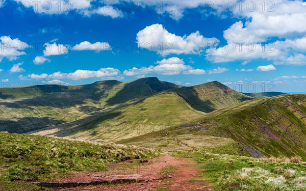 View on Pen y Fan and Cribyn