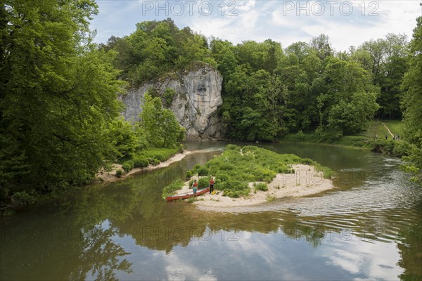 Paddler at the Amalienfelsen