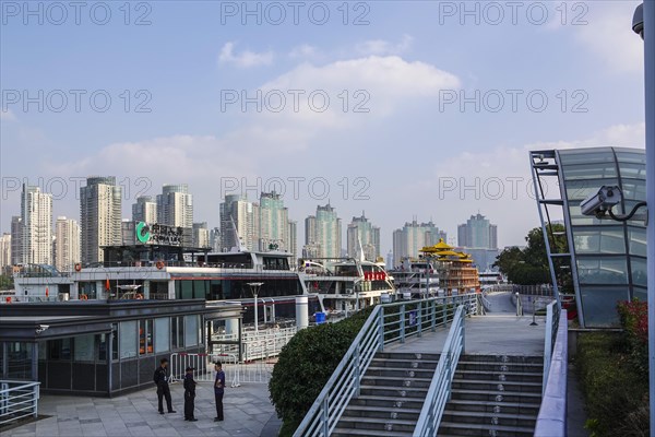 Boat pier on the Huangpu River