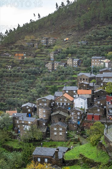 Amazing old village with schist houses