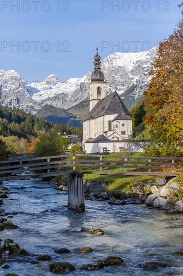 Parish church St. Sebastian with Ramsauer Ache