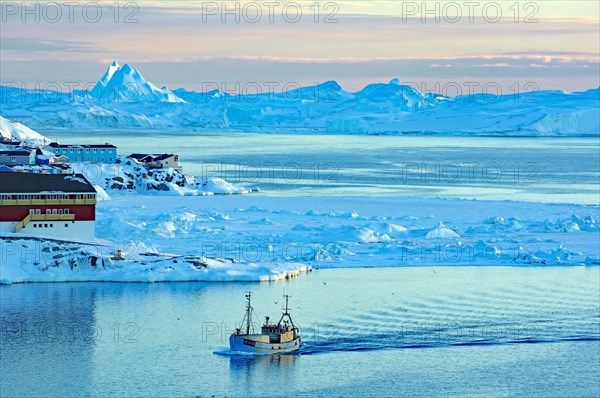 Fishing boat in the blue hour