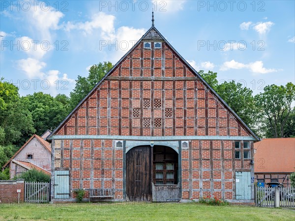 Half-timbered house in the Rundlingsdorf Luebeln