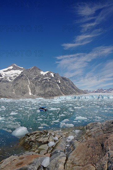 Boat in drift ice