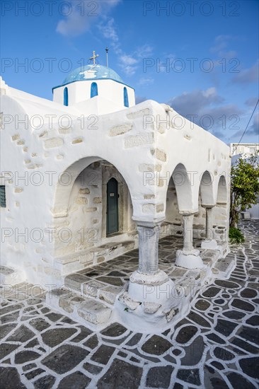 Blue and White Greek Orthodox Church Agios Nikolaos