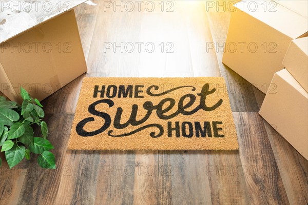 Home sweet home welcome mat