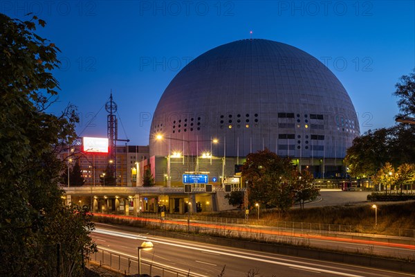 Ericsson Globe at blue hour