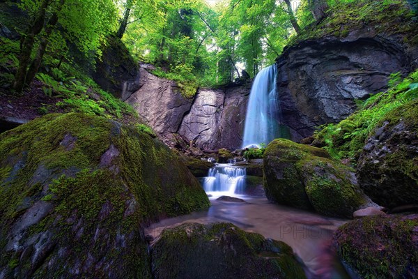 Muelibach with waterfall