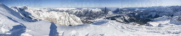 Alpspitz summit with summit cross