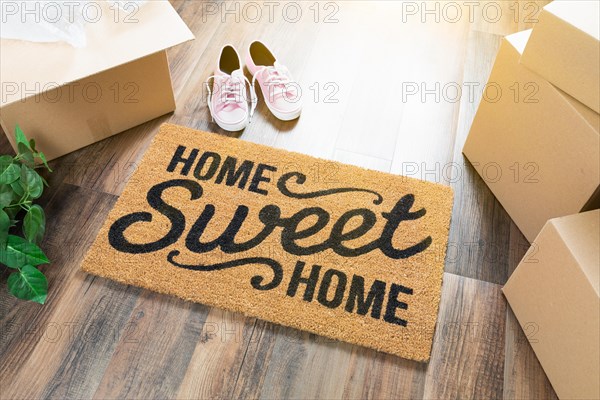 Home sweet home welcome mat