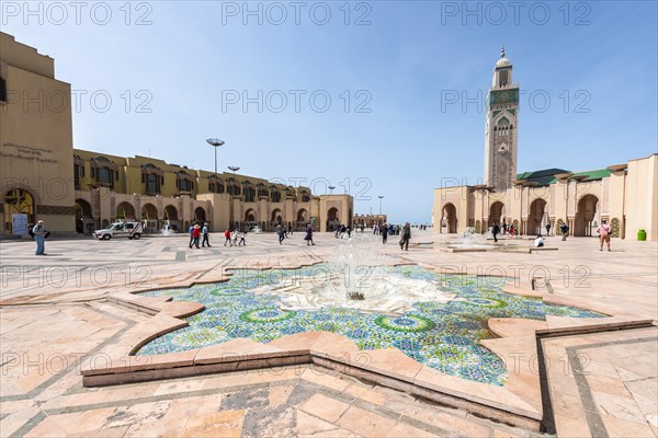 Star-shaped decorated fountain