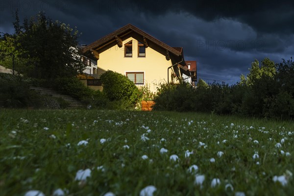 House view after hailstorm