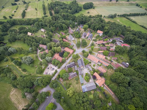 The Rundlingsdorf Luebeln (drone photo) is one of the 19 Rundlings villages that have applied to become a UNESCO World Heritage Site. Luebeln