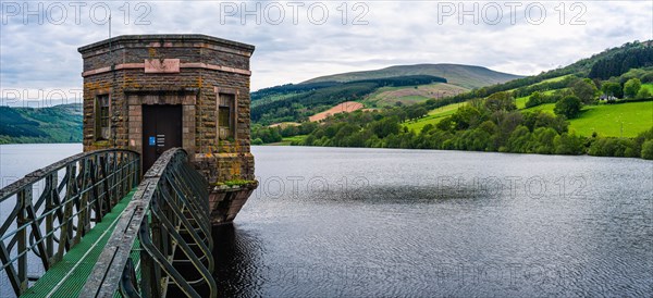 Panorama on Talybont Reservoir