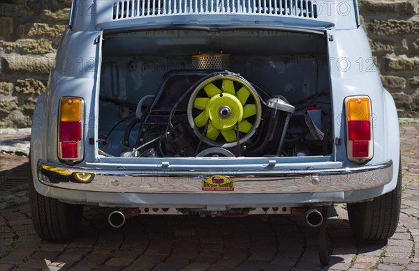 Tuned rear engine with air cooling