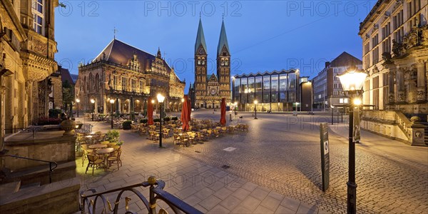 Market with town hall