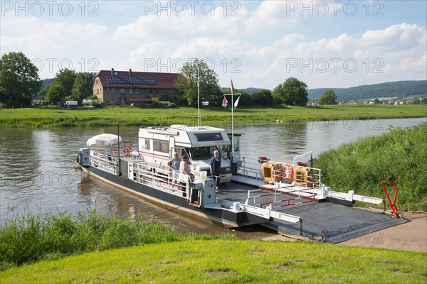 Weser ferry on Weser