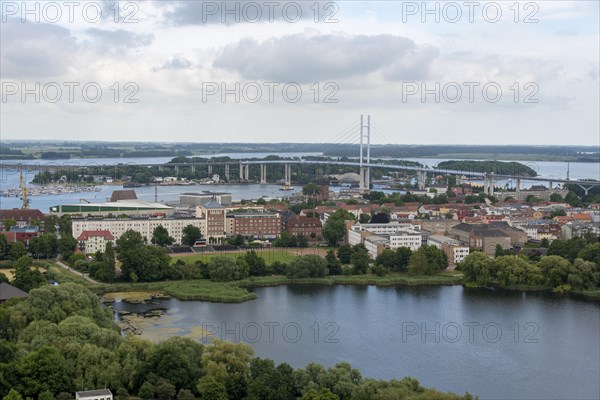 View from the Marienkirche to the Ruegenbruecke