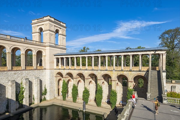 Colonnades and observation tower