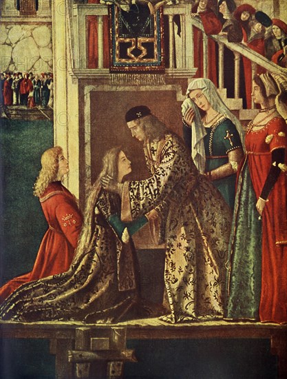 Farewell of Ursula and Prince Hereo by King Maurus