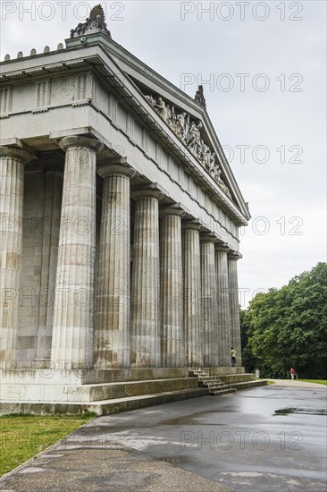 Neo-classical Walhalla hall of fame on the Danube. Bavaria