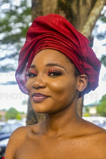 Beautiful dressed local nigerian woman