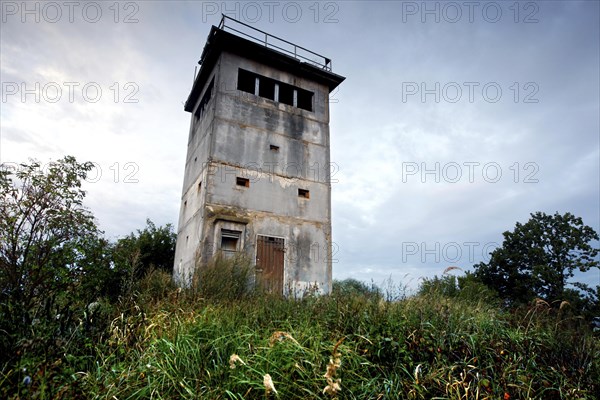 Observation tower of the border troops of the GDR