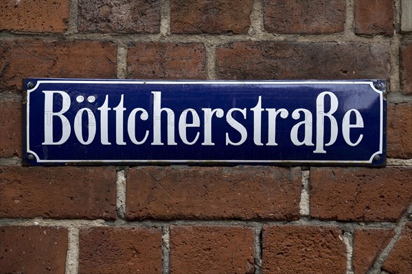 Street sign Boettcherstrasse