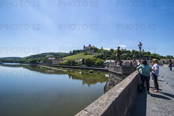 Wuerzburg's Old Main Bridge (Alte Mainbruecke) over the Main