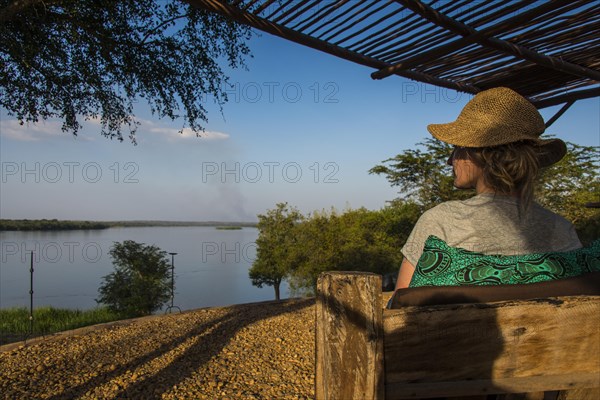 Tourist overlooking the Nile