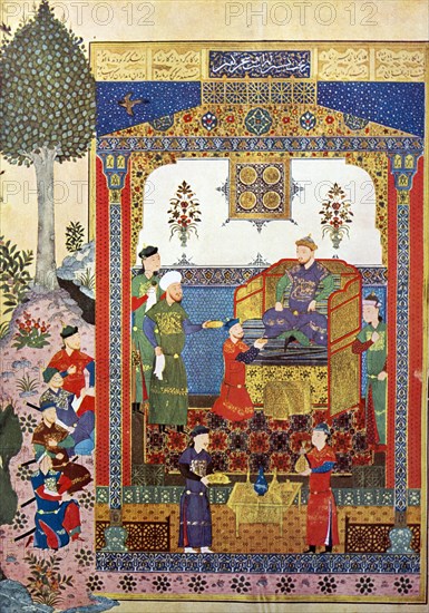 Miniature from the King's Book (Shahname) by the poet Firdausi 1429 Tehran