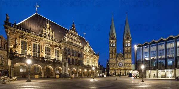 Market with town hall