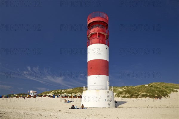 Lighthouse at the south beach of the island Duene