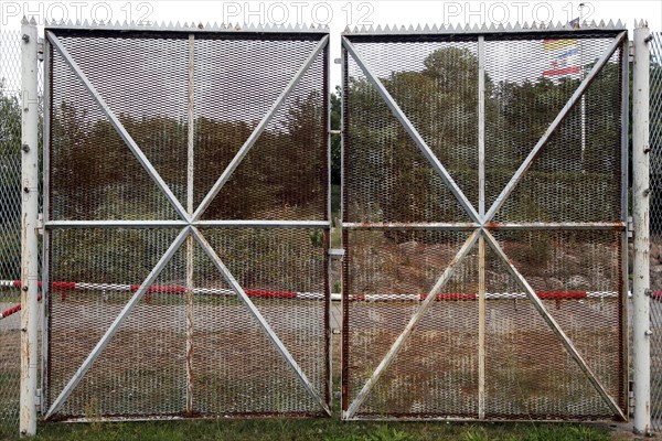 Gate of the border fence
