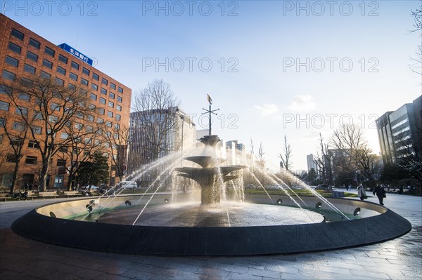 Fountain in the Odori park