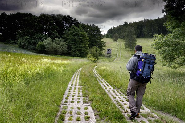 Man with backpack