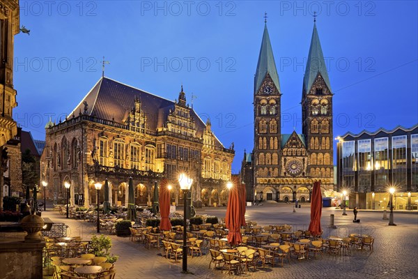 Market with town hall