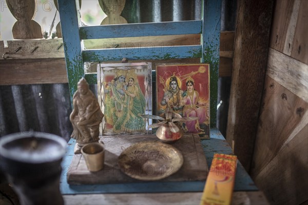 Prayer pictures with Hindu goddesses